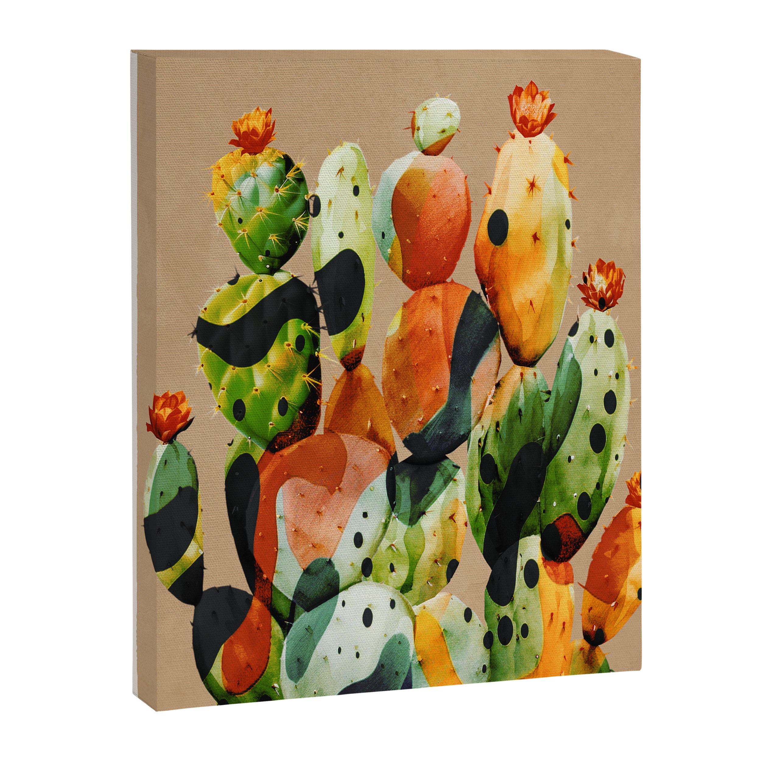 Abstract Modern Cactus 1 Canvas Print Gallery Image 6