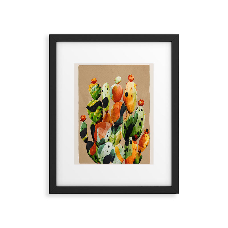 Abstract Modern Cactus 1 Framed Art Print Gallery Image 5