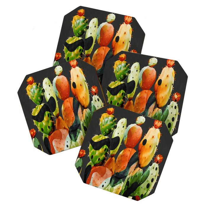 Abstract Modern Cactus 2 Coaster Gallery Image 1