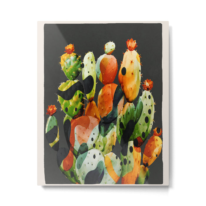 Abstract Modern Cactus 2 Metal Print Gallery Image 1