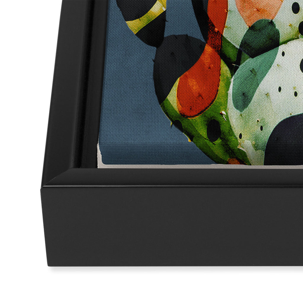 Abstract Modern Cactus 3 Framed Canvas Print Gallery Image 3