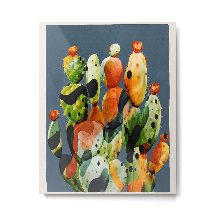 Abstract Modern Cactus 3 Metal Print Gallery Image 1