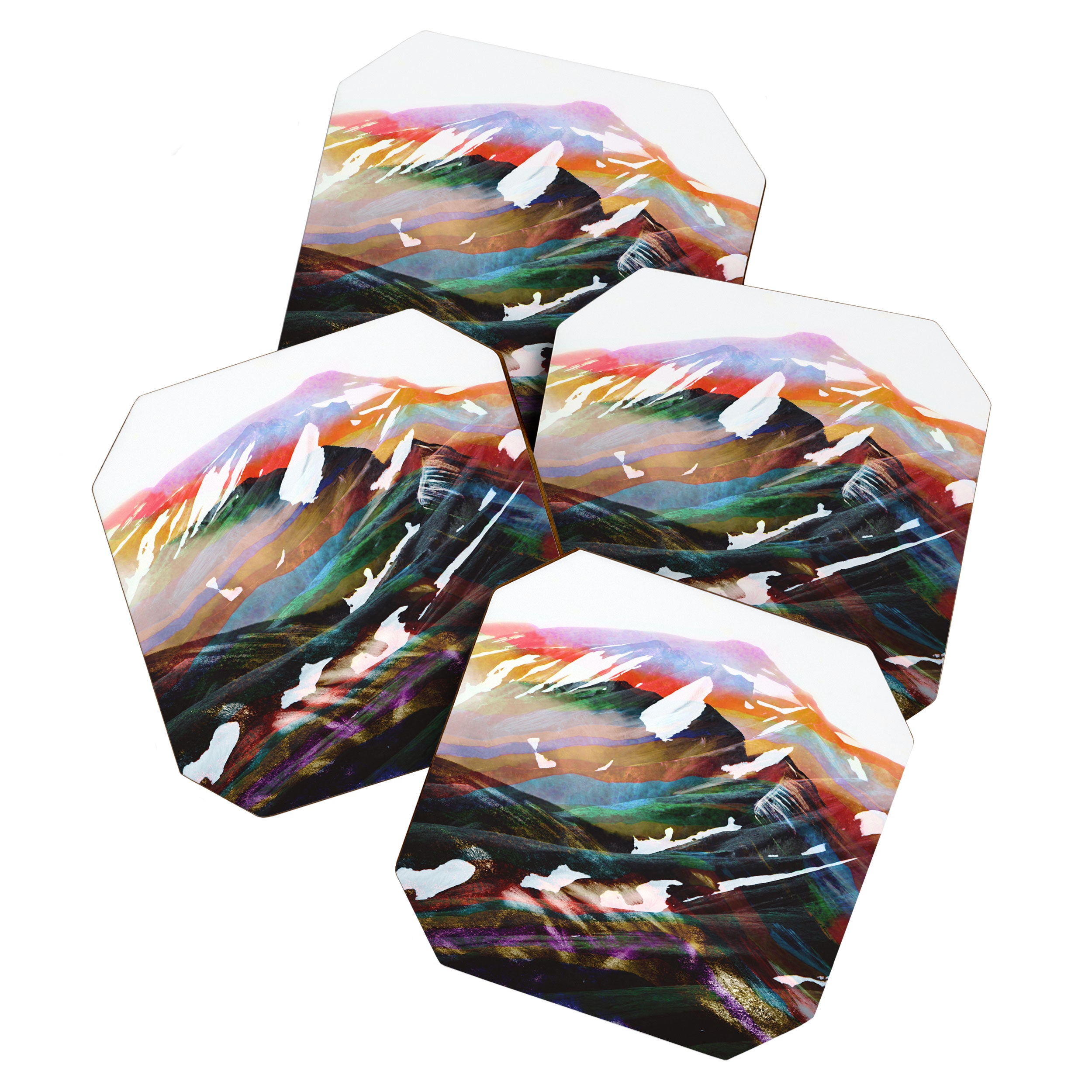 Abstract Mountains II Coaster Gallery Image 1