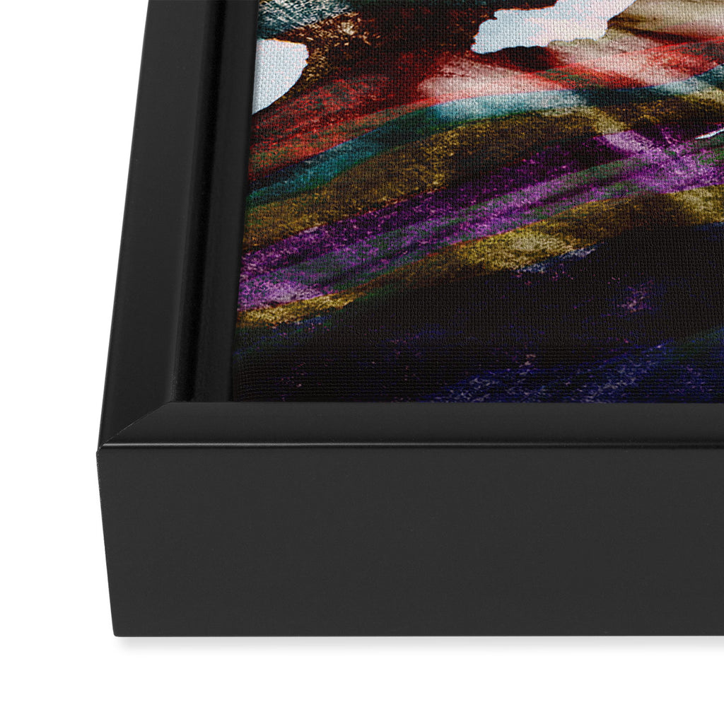 Abstract Mountains II Framed Canvas Print Gallery Image 3