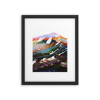 Abstract Mountains II Framed Art Print Gallery Image 6