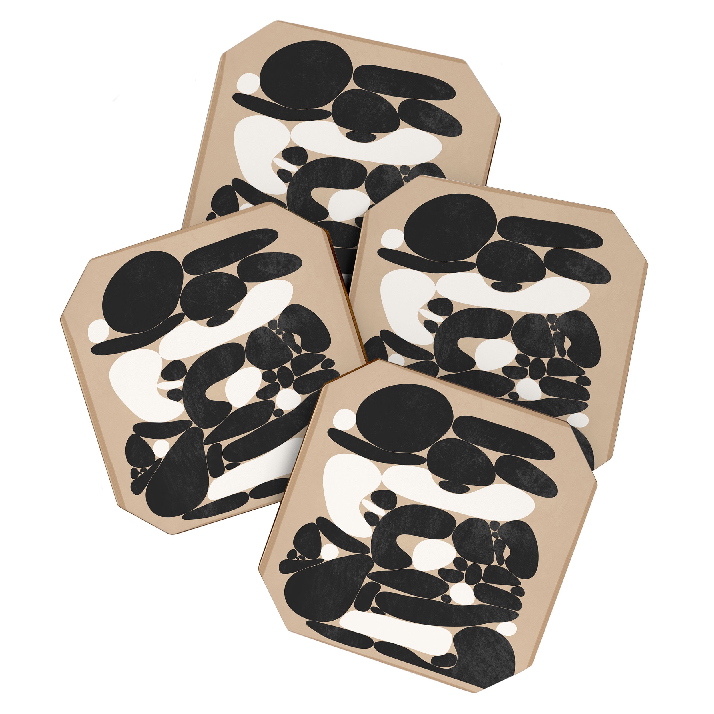 Abstract Pebbles Coaster Gallery Image 1