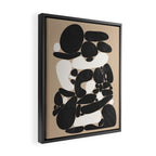 Abstract Pebbles Framed Canvas Print Gallery Image 2