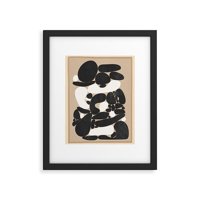 Abstract Pebbles Framed Art Print Gallery Image 5