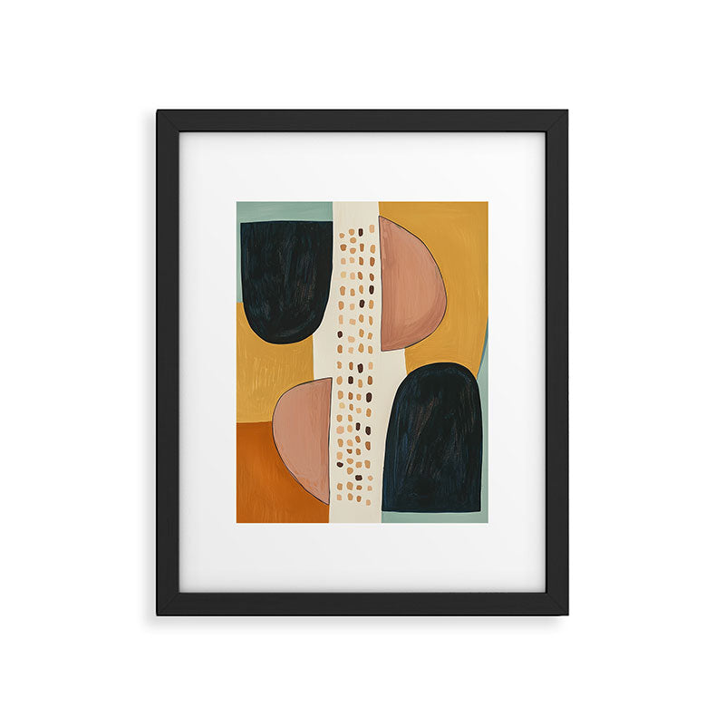 Abstract Shape Study Framed Art Print Gallery Image 5