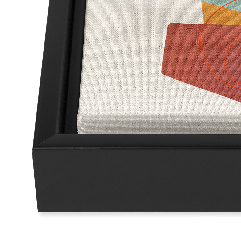 Abstract Shapes 16 Framed Canvas Print Gallery Image 3