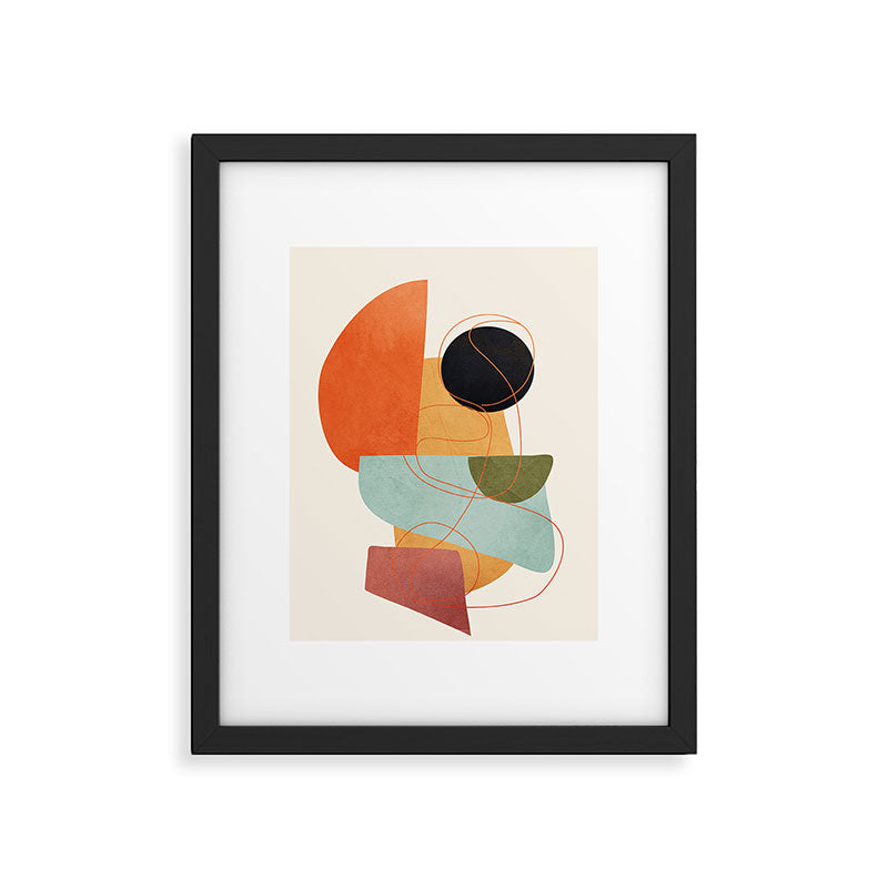 Abstract Shapes 16 Framed Art Print Gallery Image 4