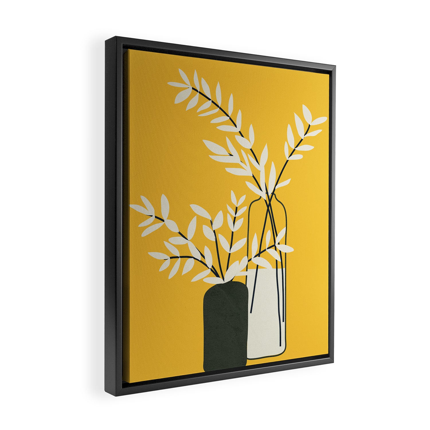 Abstract Vases Framed Canvas Print Gallery Image 2