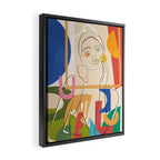 Abstract Woman 09 Framed Canvas Print Gallery Image 2