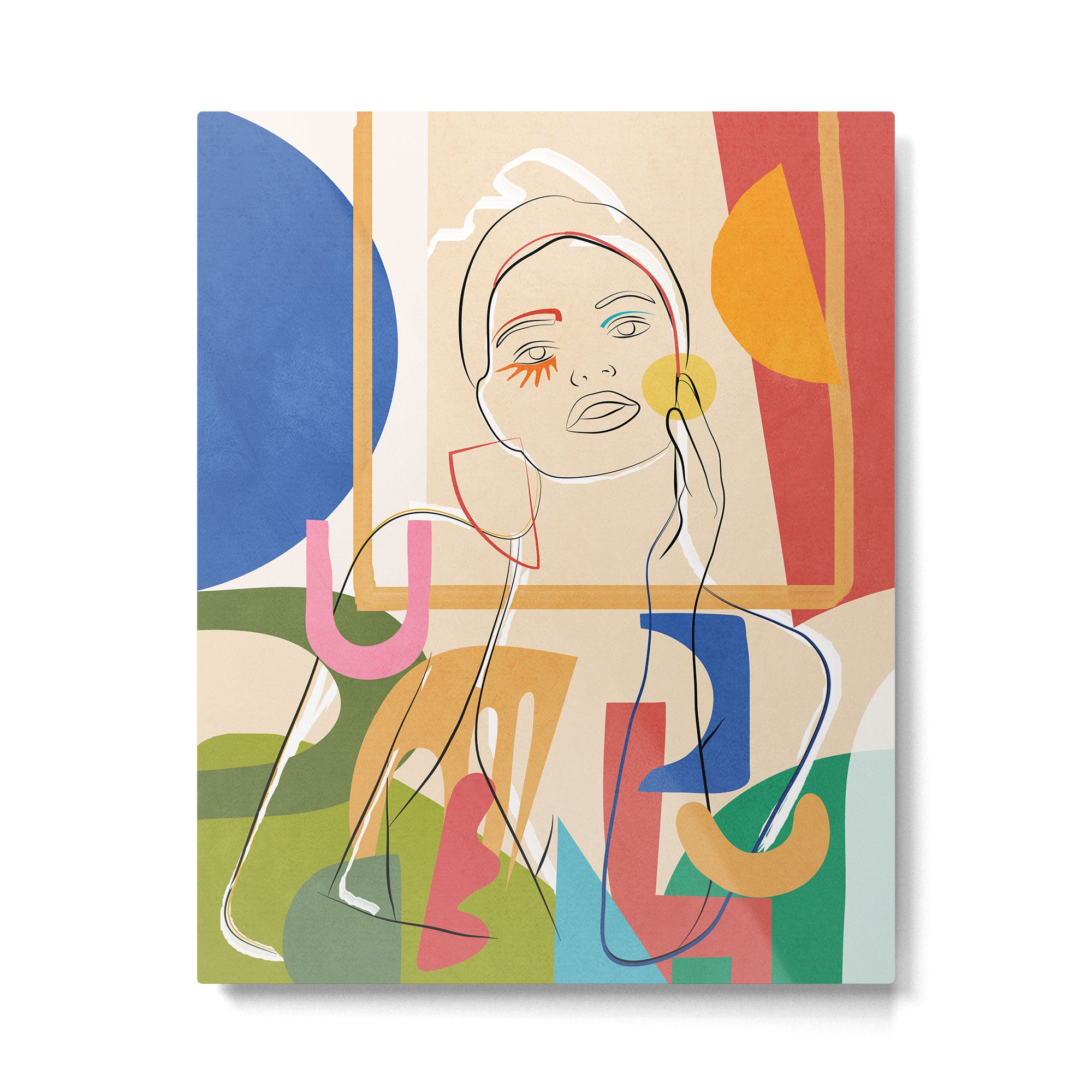 Abstract Woman 09 Metal Print Gallery Image 6