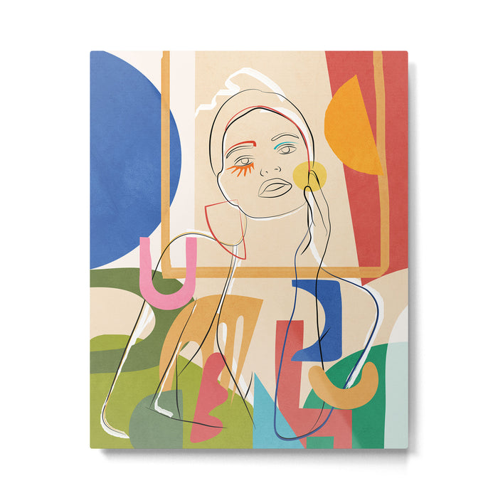 Abstract Woman 09 Metal Print Gallery Image 1