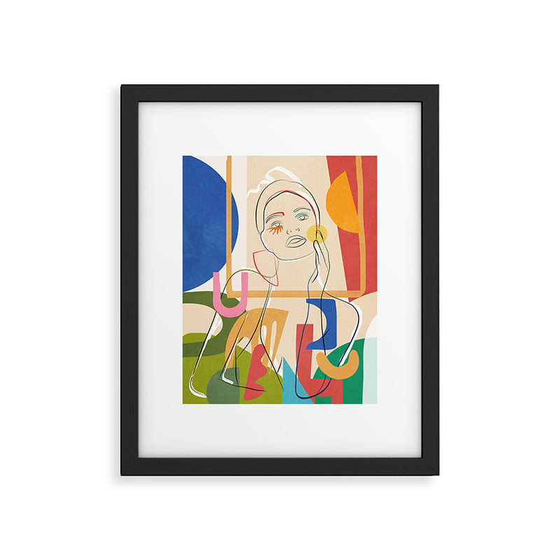 Abstract Woman 09 Framed Art Print Gallery Image 6