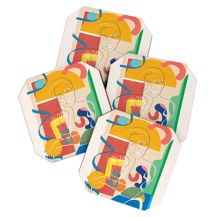 Abstract Woman 10 Coaster Gallery Image 1