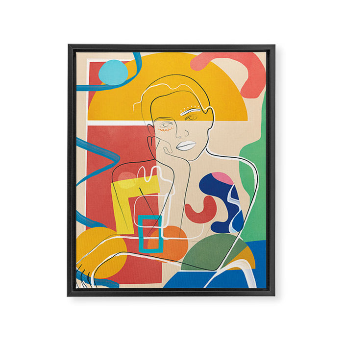 Abstract Woman 10 Framed Canvas Print Gallery Image 1
