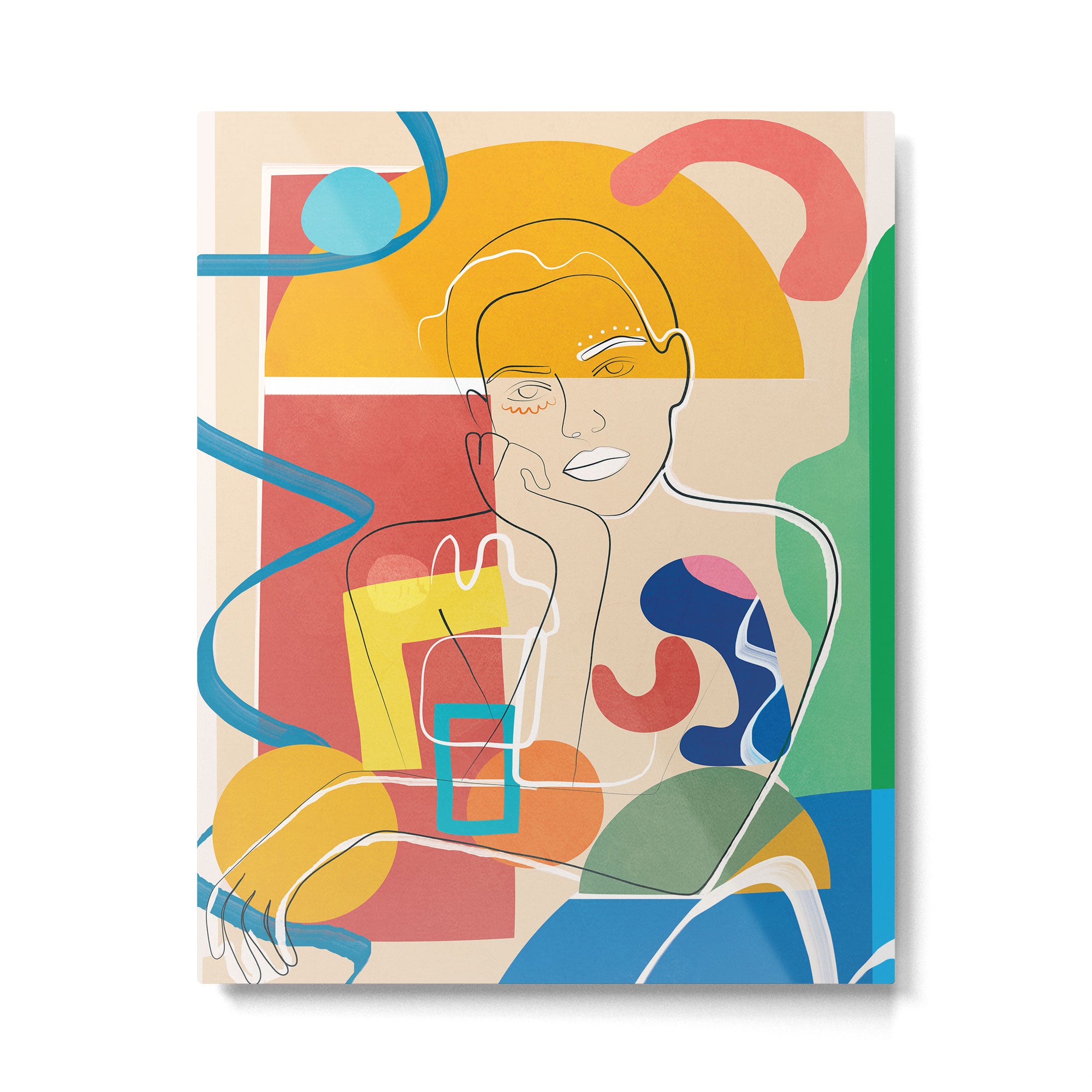 Abstract Woman 10 Metal Print Gallery Image 6