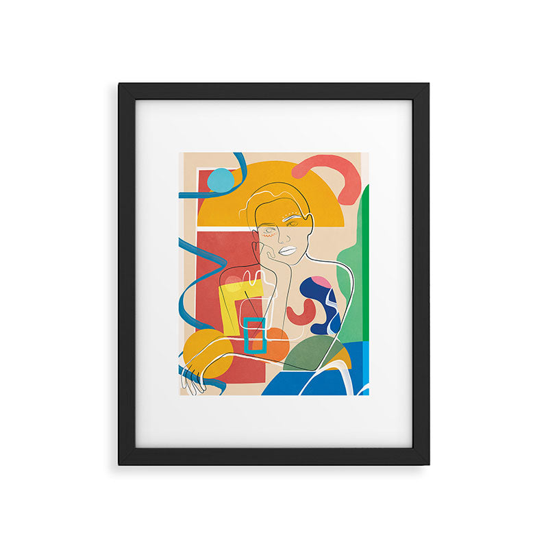 Abstract Woman 10 Framed Art Print Gallery Image 6