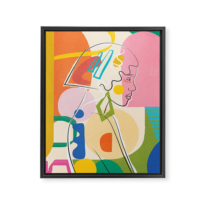 Abstract Woman 13 Framed Canvas Print Gallery Image 1