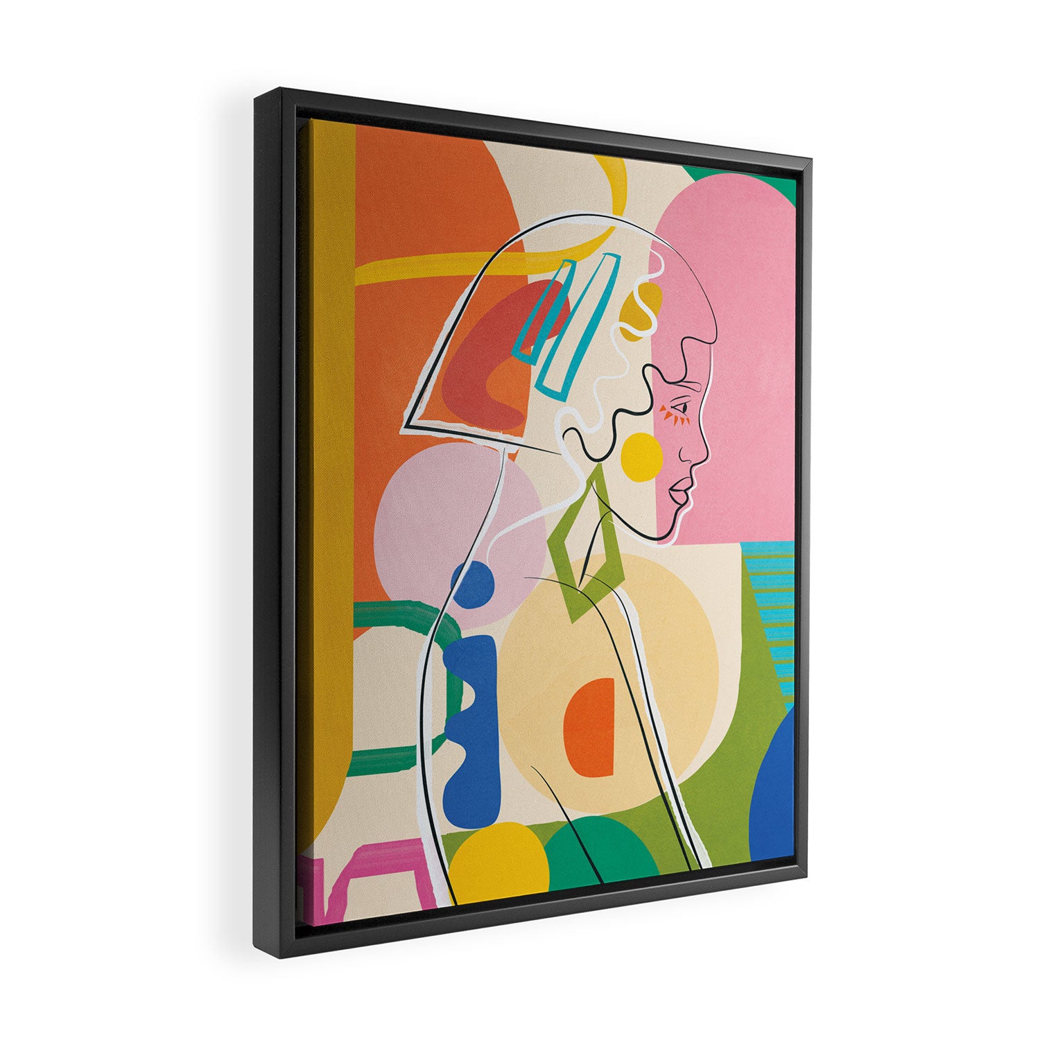 Abstract Woman 13 Framed Canvas Print Gallery Image 2