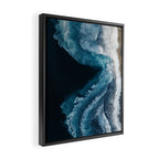 Aerial Ocean Waves - Coastal Wall Art Photography Framed Canvas Print Gallery Image 2