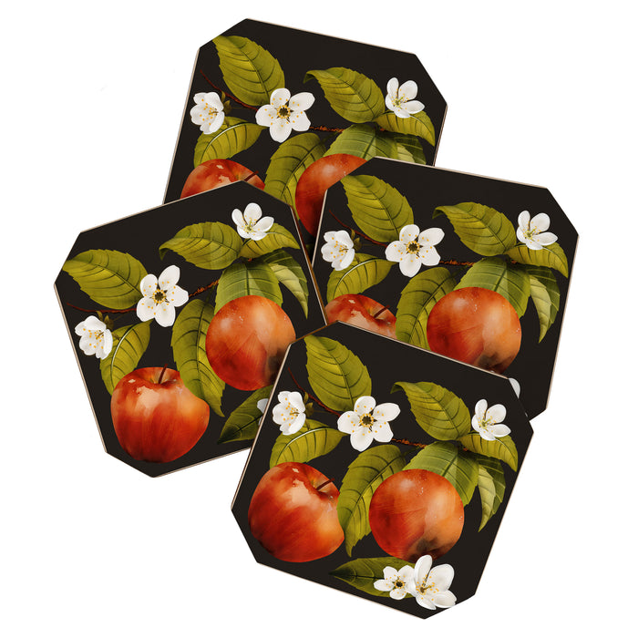 Apples Botanical Art 1 Coaster Gallery Image 1