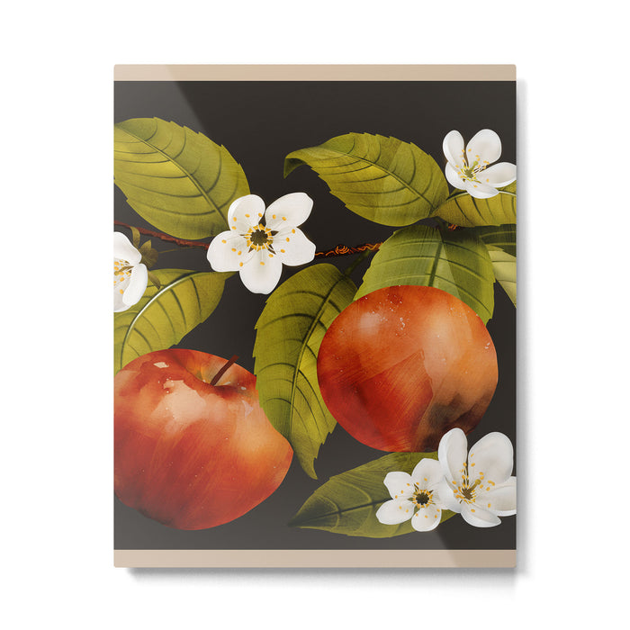 Apples Botanical Art 1 Metal Print Gallery Image 1