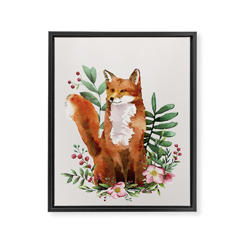 Autumn Fox II Framed Canvas Print Gallery Image 6