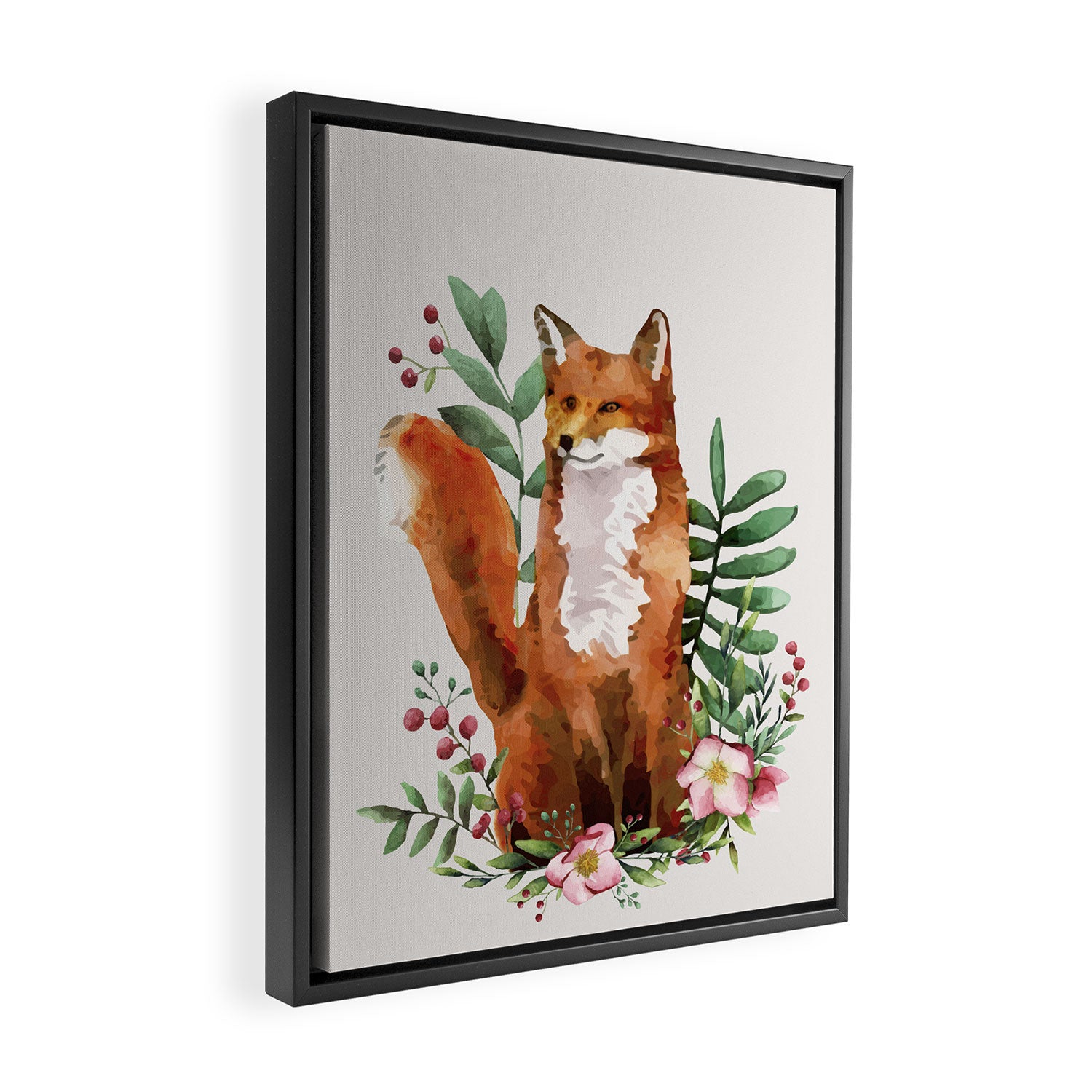 Autumn Fox II Framed Canvas Print Gallery Image 2