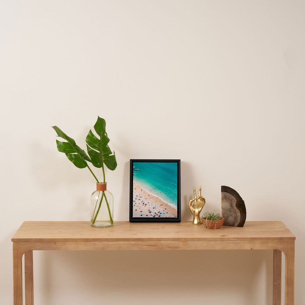 Beach Aesthetic Photography - Aerial View Framed Canvas Print Gallery Image 4
