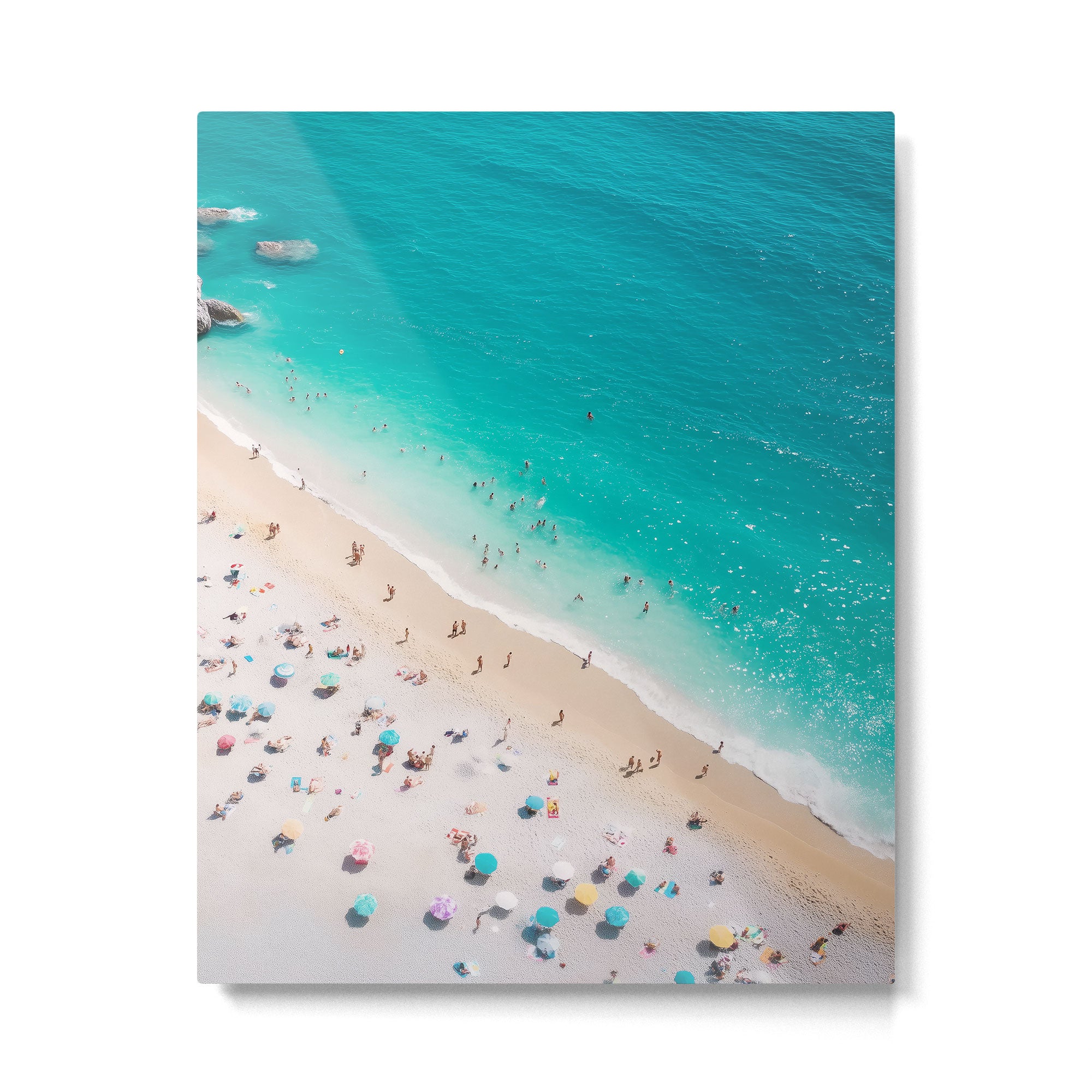 Beach Aesthetic Photography - Aerial View Metal Print Gallery Image 4
