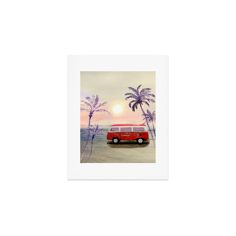 Beach Van Art Print Gallery Image 1