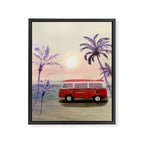 Beach Van Framed Canvas Print Gallery Image 6