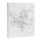 Beautiful Bouquet Line Canvas Print Gallery Image 6