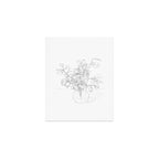 Beautiful Bouquet Line Art Print Gallery Image 1