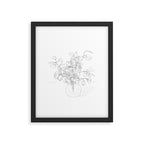 Beautiful Bouquet Line Framed Art Print Gallery Image 4