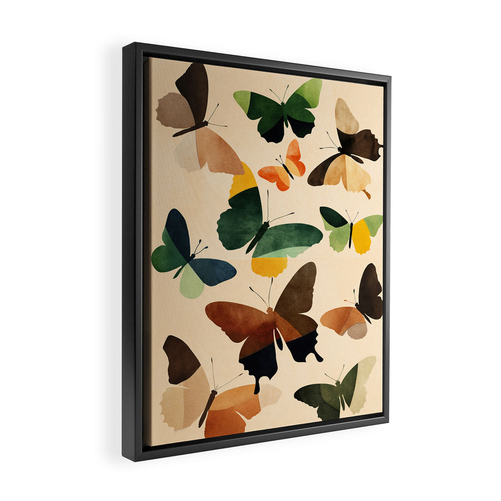 Beautiful Butterflies 1 Framed Canvas Print Gallery Image 2