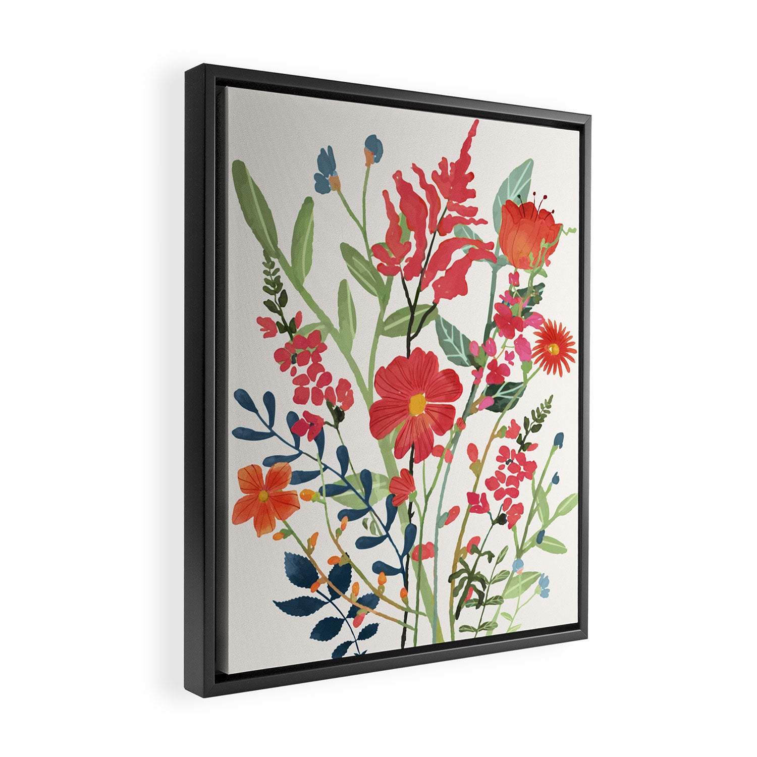 Beautiful Flowers Framed Canvas Print Gallery Image 2