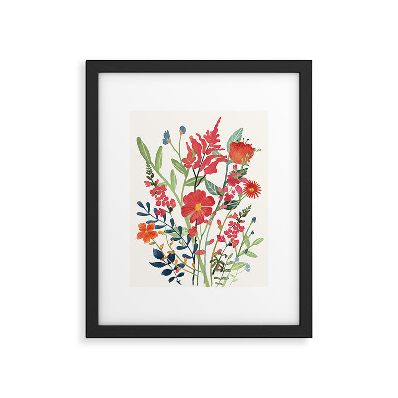 Beautiful Flowers Framed Art Print