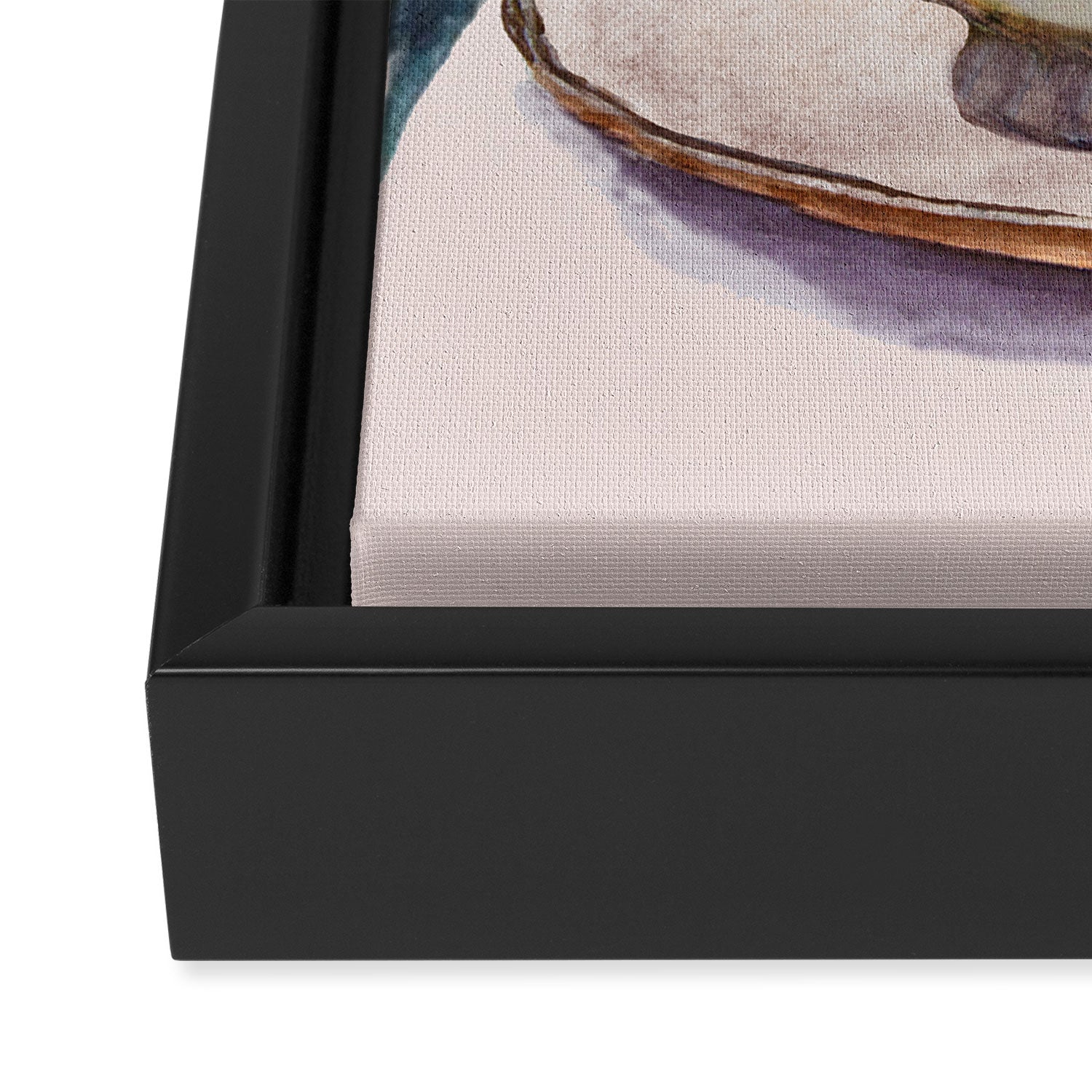 Bird nest in a teacup Framed Canvas Print Gallery Image 3