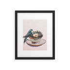 Bird nest in a teacup Framed Art Print Gallery Image 6
