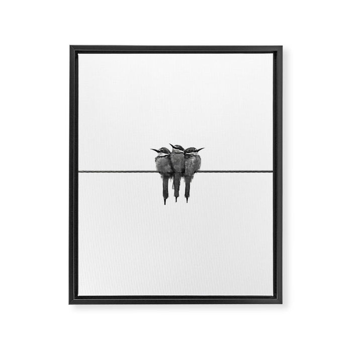Birds Framed Canvas Print Gallery Image 1