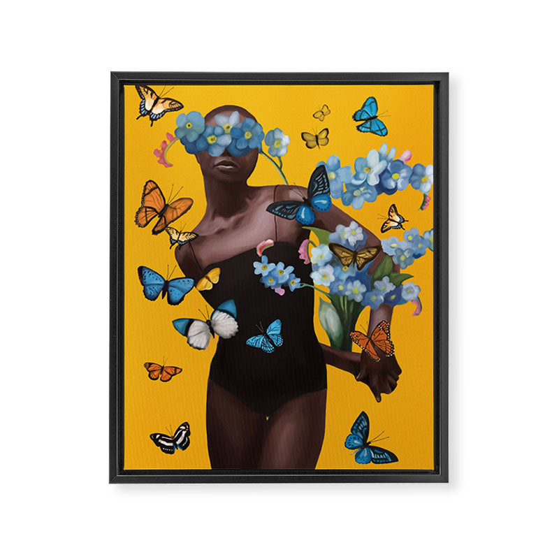 Blooming in Flight 1 Framed Canvas Print Gallery Image 6