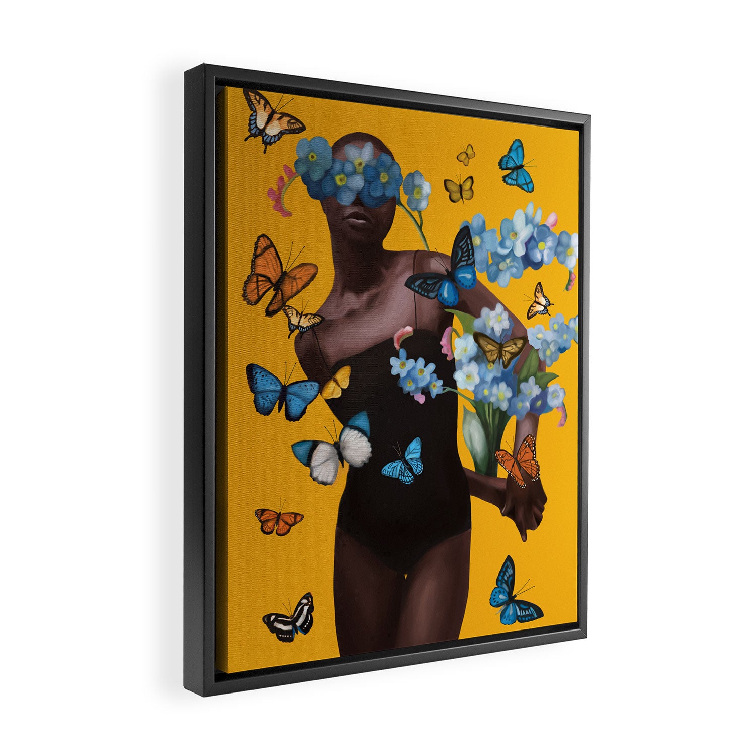 Blooming in Flight 1 Framed Canvas Print Gallery Image 2
