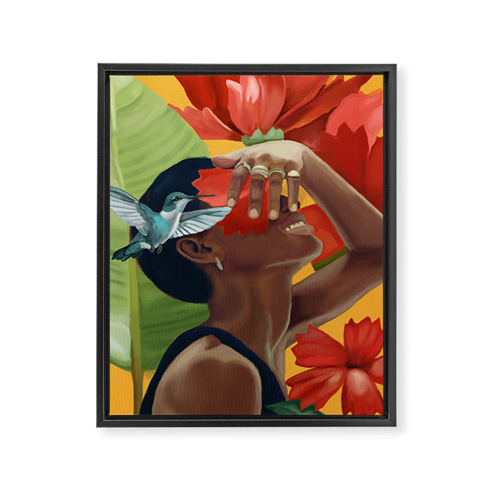 Blooming Joy Framed Canvas Print Gallery Image 1