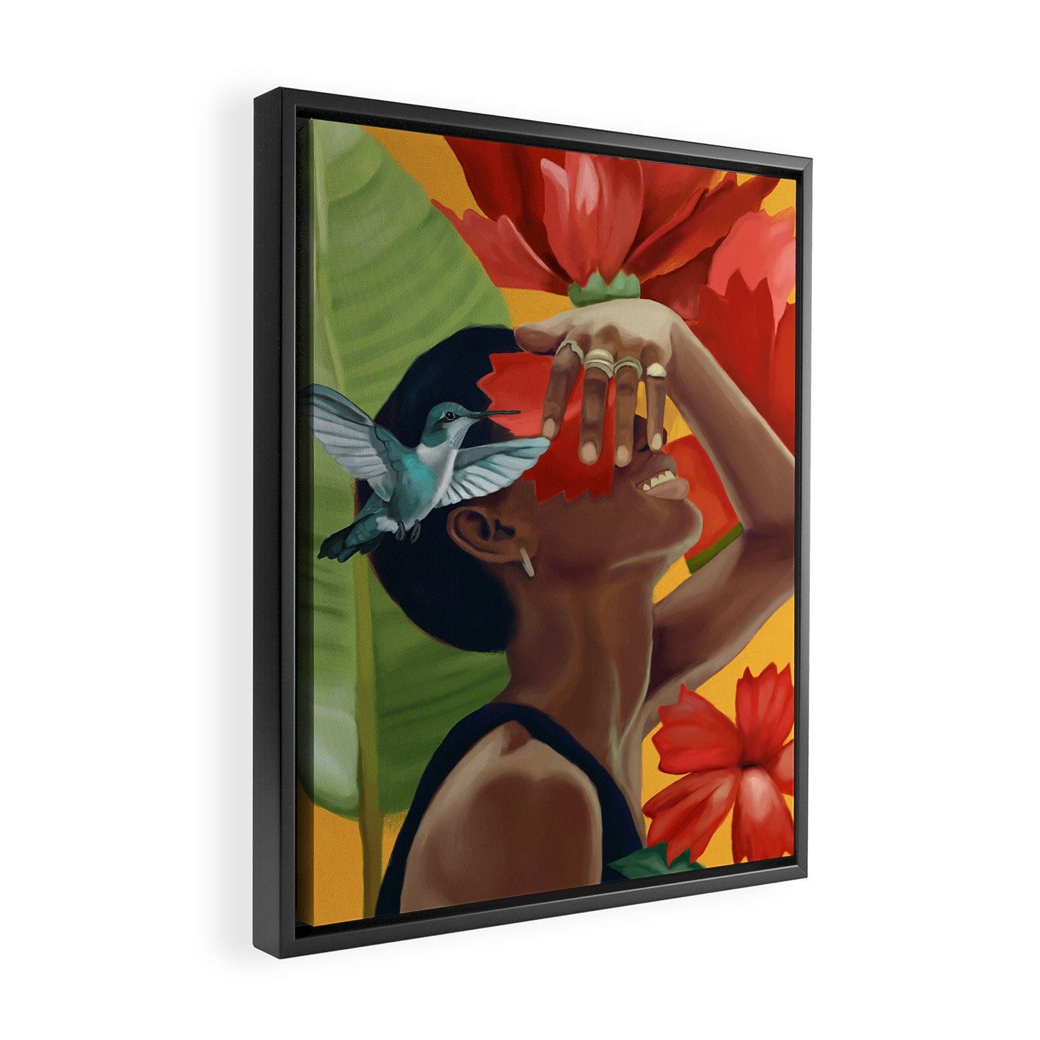 Blooming Joy Framed Canvas Print Gallery Image 2