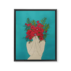 Blooming Red Framed Canvas Print Gallery Image 6