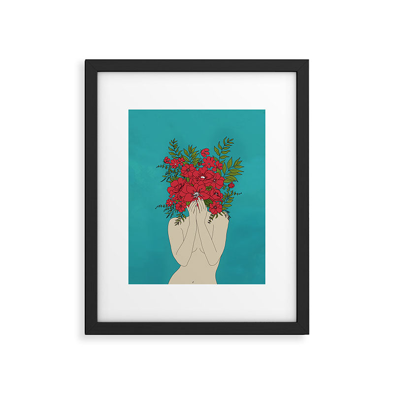 Blooming Red Framed Art Print Gallery Image 4